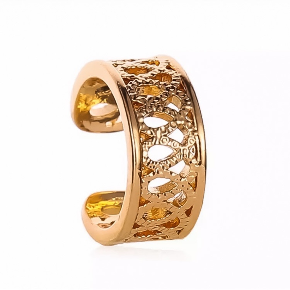 🔴𝟭𝟬/$𝟮𝟱🔴NEW Gold Filigree Ear Cuff Wrap Earring - Picture 5 of 10